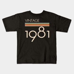 Vintage Classic 1981 Kids T-Shirt